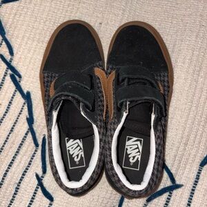 Vans Black and Brown Low-Top Sneakers
